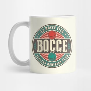 Bocce La Bocce Vita Italian Heritage Club Bocce Player Mug